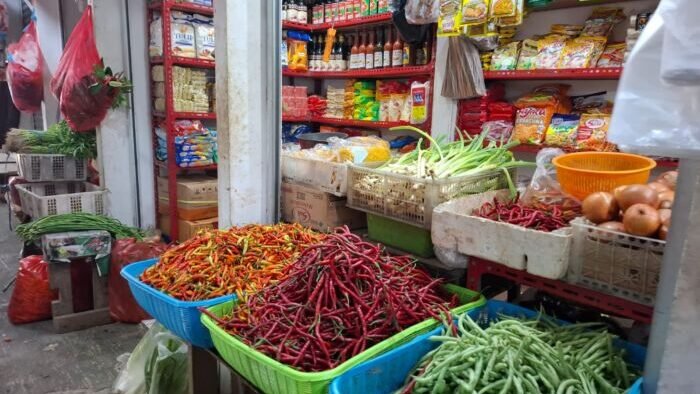 Cabai salah satu penyumbang deflasi di Kota Balikpapan. Foto: BorneoFlash/Niken Sulastri