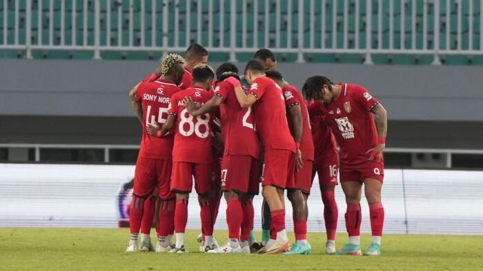 Para pemain Malut United. Foto: HO/malutunitedfc.com Para pemain Malut United. Foto: HO/malutunitedfc.com