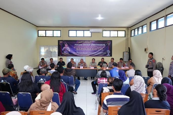 Ditpolairud Polda Kaltim Gelar Jumat Curhat Bersama Pelaku Usaha Tahu Tempe di Balikpapan Utara
