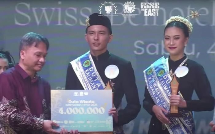 Hayden Castillo Natael Walangare dan Racshele Iva Renata dinobatkan sebagai Duta Wisata Kalimantan Timur 2025. Foto: BorneoFlash/Ist