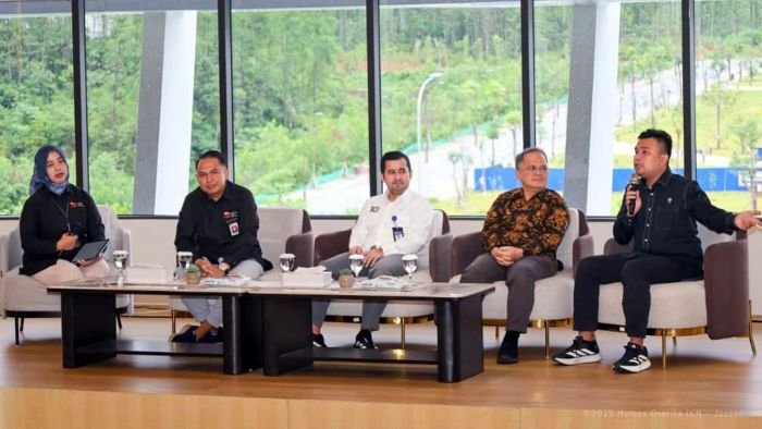 Otorita IKN bersama OJK, BI, serta BEI/IDX menggelar FinExpo 2025 bertema “Inklusi Keuangan untuk Semua, Rakyat Sejahtera, Indonesia Maju” di Balai Kota Otorita IKN, pada Jumat (24/10/2025). Foto: HO/Humas Otorita IKN Otorita IKN bersama OJK, BI, serta BEI/IDX menggelar FinExpo 2025 bertema “Inklusi Keuangan untuk Semua, Rakyat Sejahtera, Indonesia Maju” di Balai Kota Otorita IKN, pada Jumat (24/10/2025). Foto: HO/Humas Otorita IKN