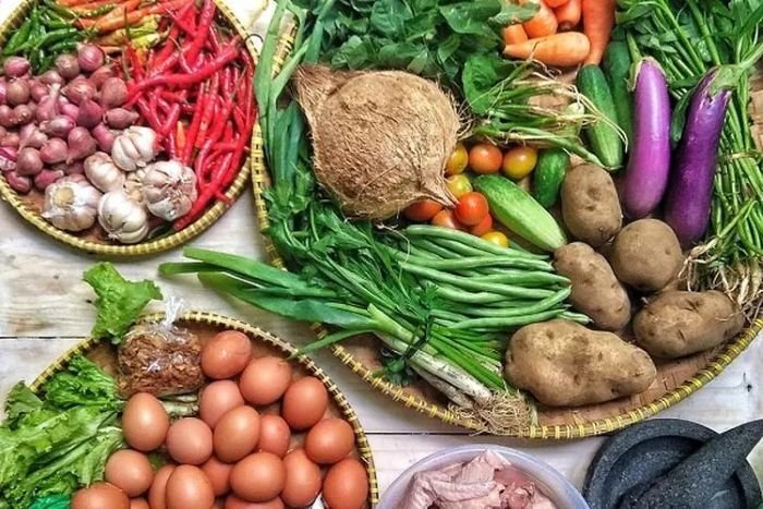 Ilustrasi Bahan Pokok. 