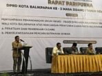 Juru bicara Fraksi PKB, Muhammad Hamid Juru bicara Fraksi PKB, Muhammad Hamid, dalam Rapat Paripurna DPRD Kota Balikpapan, pada Senin (27/10/2025). Foto: BorneoFlash/Ardian
