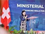 Wakil Menteri Pendidikan Tinggi, Sains, dan Teknologi (Wamendiktisaintek) Stella Christie dalam Ministerial Visit & Signing Ceremony: Advancing Skills For Indonesia Sustainable And Competitive Future di Politeknik Manufaktur (Polman) Bandung pada Kamis (2/10/2025). ANTARA/HO-Kemdiktisaintek RI