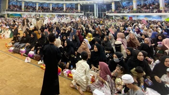 Maulid Arba’in di Balikpapan Sport and Convention Center (BSCC)/Dome, pada hari Sabtu Malam (4/10/2025). Foto: BorneoFlash/Niken Sulastri