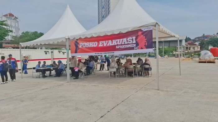 PT Kilang Pertamina Internasional (KPI) Unit RU V Balikpapan menggelar simulasi bencana, di area operasional PT KPI Unit RU V Balikpapan, pada hari Kamis (9/10/2025). Foto: BorneoFlash/Niken Sulastri