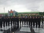 Personel Polwan Polda Kaltim Ikuti Upacara HUT TNI ke-80 yang digelar di Lapangan Makodam VI Mulawarman, Pada Minggu (5/10/2025). Foto: HO/Humas Polda Kaltim