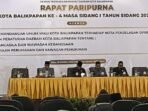 Rapat paripurna DPRD Kota Balikpapan yang digelar di Grand Senyiur Balikpapan, pada Rabu (29/10/2025). Foto: BorneoFlash/Ardian