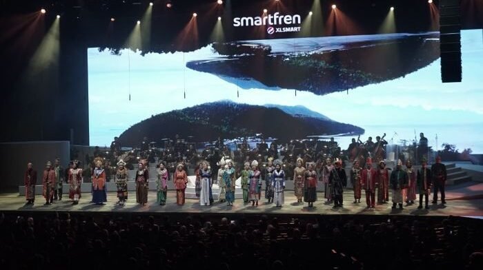 SMARTFREN, sukses menyelenggarakan konser musik akbar SMARTFREN Malam 100 Cinta 2025 di JIEXPO Kemayoran, pada Sabtu malam (25/10/2025). Foto: HO/XLSMART