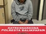 Satresnarkoba Polresta Balikpapan menangkap seorang pengedar narkotika di wilayah Balikpapan Barat. Foto: HO/Humas Polresta Balikpapan