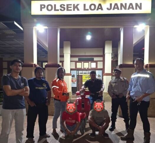 Unit Reskrim Polsek Loa Janan Berhasil Ciduk Dua Pelaku Curanmor serta Barang Bukti. Foto: HO/Humas Polres Kukar