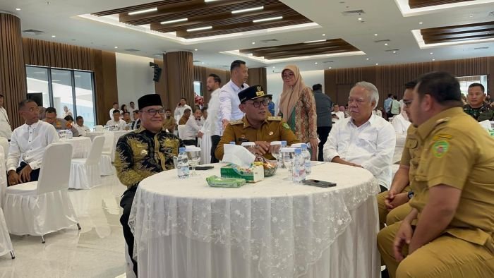 Wakil Wali Kota Balikpapan, Bagus Susetyo saat Kegiatan Penegasan Batas Wilayah dalam Pembangunan Kawasan Penyangga IKN, di Kantor Kemenko 3 Tower 2, Kawasan Inti Pusat Pemerintahan (KIPP) IKN, pada Selasa (21/10/2025). Foto: BorneoFlash/Ardian