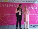 Wali Kota Balikpapan, Rahmad Mas’ud. Wali Kota Balikpapan, Rahmad Mas’ud didampingi Istri Hj. Nurlena Rahmad Mas'ud saat Kegiatan Kampanye Peduli Kanker di Gedung Parkir Klandasan Balikpapan, pada Minggu (26/10/2025). Foto: BorneoFlash/Ardian