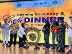 Wali Kota Bontang Neni Moerniaeni Saat Opening Ceremony dan Gala Dinner Porwada Kaltim 2025, di Aula Rumah Jabatan Wali Kota Bontang, pada Jumat malam (17/10/2025). Foto: BorneoFlash/Niken Sulastri