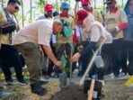 Berlokasi di DAS Sanggai, KIPP Nusantara, Ibu Kota Nusantara menorehkan rekor MURI terbaru sebagai aksi penanaman 1010 kopi liberika dengan jumlah peserta terbanyak sejumlah 1486 peserta, Jumat (10/10/2025). Foto: HO/Humas Otorita IKN
