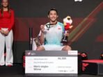 Jonatan Christie menjadi juara Denmark Open 2025 dalam kategori Tunggal Putra di Jynske Arena, Odesse (19/10/2025). Foto: HO/PBSI Jonatan Christie menjadi juara Denmark Open 2025 dalam kategori Tunggal Putra di Jynske Arena, Odesse (19/10/2025). Foto: HO/PBSI