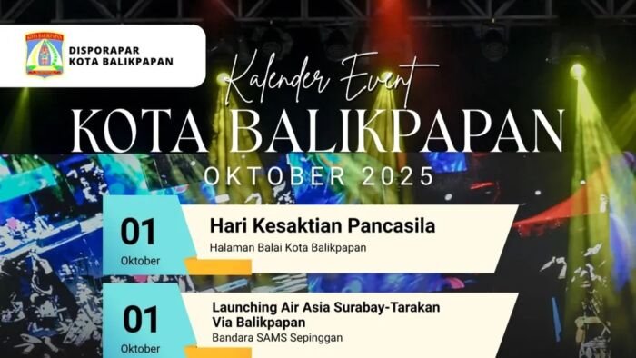 Kalender Event Bulan Oktober 2025 Kota Balikpapan Resmi Dirilis, Simak Deretan Acaranya!. Foto: Instagram/@disporapar_balikpapan