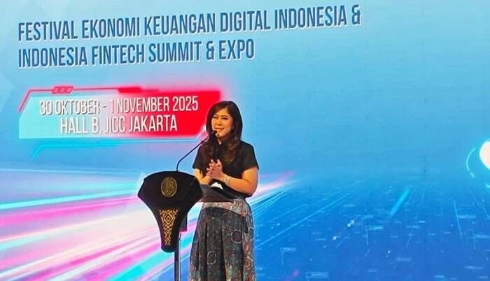 Menteri Komunikasi dan Digital (Menkomdigi) Meutya Hafid menyampaikan sambutannya dalam sesi diskusi yang digelar pada ajang FEKDI x IFSE 2025 di Jakarta Pusat, Kamis (30/10/2025). FOTO: ANTARA/Farhan Arda Nugraha/am. Menteri Komunikasi dan Digital (Menkomdigi) Meutya Hafid menyampaikan sambutannya dalam sesi diskusi yang digelar pada ajang FEKDI x IFSE 2025 di Jakarta Pusat, Kamis (30/10/2025). FOTO: ANTARA/Farhan Arda Nugraha/am.