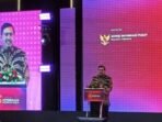 Sekretaris Jenderal Kementerian Komunikasi dan Digital (Kemkomdigi) Ismail saat menyampaikan sambutannya dalam acara pembukaan Pameran Keterbukaan Informasi Publik 2025 di Jakarta Selatan pada Selasa (14/10/2025). FOTO: ANTARA/Farhan Arda Nugraha.