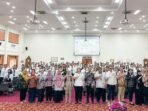 Bupati Mahulu Angela Idang Belawan Menutup Latsar CPNS Kabupaten Mahulu Tahun 2025, yang berlangsung di BPSDM Provinsi Kalimantan Timur, pada Rabu (26/11/2025). Foto: HO/diskominfostandimahulu