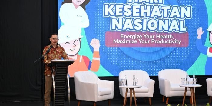 Direktur Utama PHI Sunaryanto Saat Talk Show yang membahas pentingnya kesehatan fisik dan mental pekerja dalam mendukung produktivitas dan kinerja unggul, Acara berlangsung di Graha Elnusa, Jakarta, pada 12 November 2025. Foto: HO/PHI