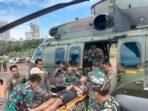 Helikopter milik TNI AU EC-725 Caracal dipakai untuk simulasi penyelamatan korban bencana saat latihan gabungan bersama terpadu (Latgabmapad) Bhakti Kanyini Ausindo 2025 yang digelar TNI dan Australian Defence Force (ADF) di Lebak, Banten (29/10/2025) FOTO : ANTARA/Ho-Humas TNI AU.