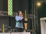 Kepala Disparpora Balikpapan, dr. C.I. Ratih Kusuma Kepala Disparpora Balikpapan, dr. C.I. Ratih Kusuma, saat pembukaan Wira Muda Expo di  Balikpapan Sport and Convention Center (BSCC)/ Dome Balikpapan, pada Jumat (31/10/2025) Malam. Foto: BorneoFlash/Ardian