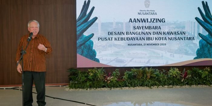 Kepala Otorita IKN, Basuki Hadimuljono Saat Aanwijzing Sayembara Desain Bangunan dan Kawasan Pusat Kebudayaan IKN di Kantor Kemenko 3, Kawasan Inti Pusat Pemerintahan (KIPP) IKN, pada Jumat (21/11/2025). Foto: HO/Humas Otorita IKN