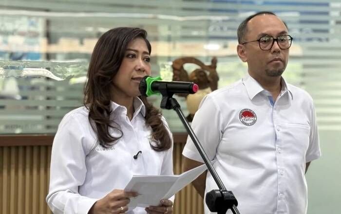 Menteri Komunikasi dan Digital Meutya Hafid menyebut kementerian telah menutup sebanyak 2.458.934 juta situs judi online (judol) dalam konferensi pers di Jakarta, Kamis (6/11/2025). FOTO: ANTARA/Hreeloita Dharma Shanti