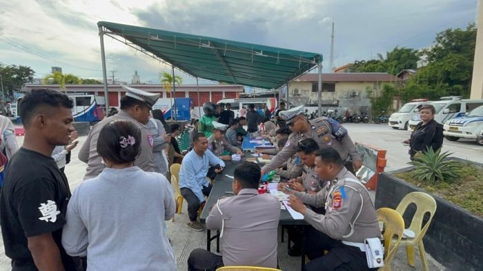 Operasi Zebra Mahakam 2025 di Mako Polresta Balikpapan, pada Kamis (27/11/2025). Foto: BorneoFlash/Niken Sulastri