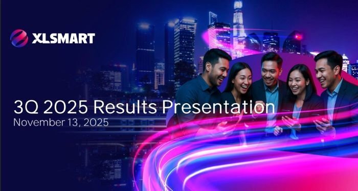 PT XLSMART Telecom Sejahtera Tbk (XLSMART) mengumumkan pencapaian kinerja periode kuartal ketiga 2025. Foto: HO/ XLSMART