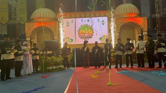 Pembukaan MTQ ke 53 Tingkat Kota Balikpapan Tahun 2025, di Gedung GWT Politeknik Negeri Balikpapan, pada Jumat Malam (14/11/2025). Foto: BorneoFlash/Ardian