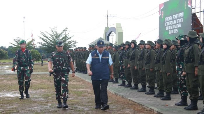 Penutupan Retreat Pegawai Otorita IKN yang digelar di Rahlatpur Kodam VI/Mlw, Amborawang Darat, Samboja Barat, Kutai Kartanegara (Kukar), pada Selasa (18/11/2025). Foto: HO/Pendam VI/Mlw