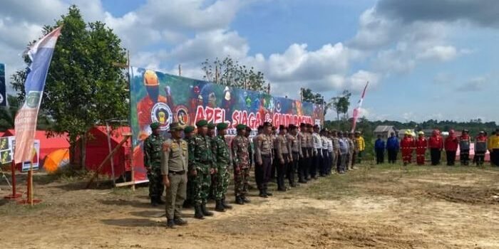 Polres Paser turut mengikuti dalam gelaran Apel Siaga dan Gladi Posko Penanggulangan Karhutla Tingkat Provinsi Kaltim Tahun 2025, pada Sabtu (08/11/2025). Foto: HO/Humas Polres Paser 