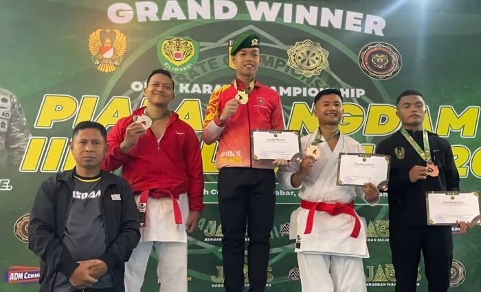 Prajurit Kodam VI/Mulawarman berhasil menorehkan prestasi membanggakan pada Kejuaraan Pangdam III/Siliwangi Cabang Olahraga Karate yang berlangsung di Bandung pada 28–30 November 2025. Foto: HO/Pendam VI/Mlw