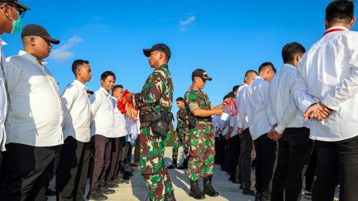 Ratusan pegawai ASN Otorita IKN melaksanakan misi retret pegawai tahun 2025 di Puslatpur Amborawang, Kodam VI/Mulawarman, pada Rabu (05/11/2025). Foto: HO/Humas Otorita IKN