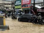 Salah satu titik genangan setelah hujan di simpangan sempaja, Pada Sabtu (29/11/2025). Foto: BorneoFlash/Nur Ainunnisa
