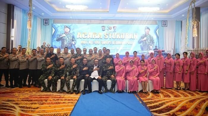 Syukuran HUT ke-80 Korps Brimob Polri digelar di Ballroom Nusantara Hotel Maxone Balikpapan, pada Jumat (14/11/2025). Foto: HO/Humas Polda Kaltim