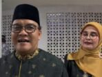 Wakil Wali Kota Balikpapan, H. Bagus Susetyo didampingi istri Siti Kotijah usai Membuka MTQ ke-53 Tingkat Kota Balikpapan di Gedung GWT Politeknik Negeri Balikpapan, pada Jumat Malam (14/11/2025).. Foto: BorneoFlash/Ardian