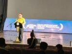 Wakil Wali Kota Balikpapan H. Bagus Susetyo saat membuka Festival Film Balikpapan 2025, di Gedung Kesenian Balikpapan, pada Sabtu Malam (22/11/2025). Foto: BorneoFlash/Niken Sulastri