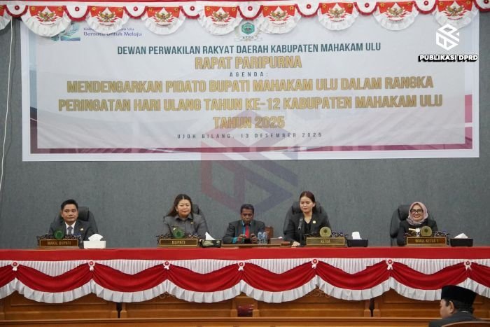 DPRD Mahulu Gelar Rapat Paripurna HUT ke-12 Kabupaten