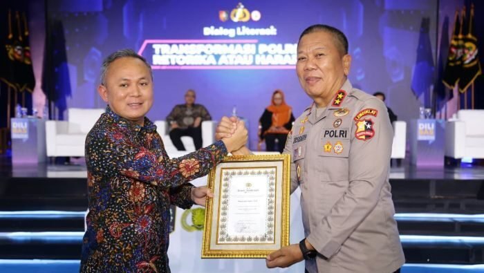 Ketua STIK Lemdiklat Polri, Irjen Pol. Dr. Eko Rudi Sudarto Mengapresiasi mendalam atas atmosfer keterbukaan dan refleksi kritis. Foto: BorneoFlash/Ist