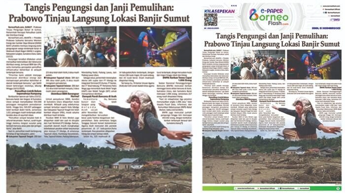 Headline E-Paper BorneoFlash Edisi Senin 15 Desember 2025.