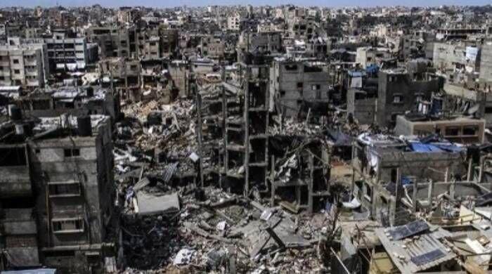 Ilustrasi - Kehancuran di Jalur Gaza, Palestina. FOTO : ANTARA/Anadolu/py/am.