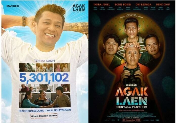 Agak Laen: Menyala Pantiku yang berhasil Tembus Lima Juta Penonton. Foto: By Imajinari 