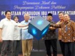 Otorita IKN menyelenggarakan Penyerahan Produk Kerjasama Pendataan Penduduk Ibu Kota Nusantara (PPIKN) Tahun 2025 di Kantor BPS RI (15/12/2025). Foto: HO/Humas Otorita IKN