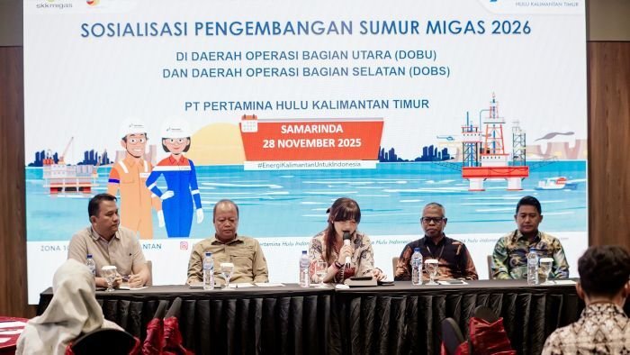 PHKT menggelar kegiatan sosialisasi rencana pengeboran sumur pengembangan (development well) tahun 2026 yang akan dilaksanakan mulai bulan Januari hingga Mei yang berlangsung di Samarinda pada 9 Desember 2025 Foto: HO/PHKT