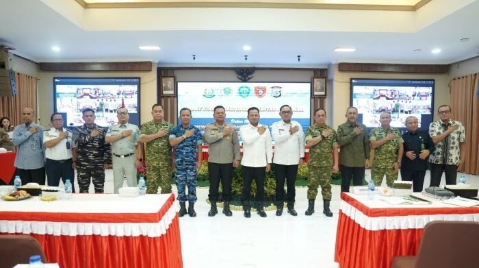 Rapat Koordinasi Daerah (Rakorda) Lintas Sektoral Tahun 2025 yang digelar di Gedung Mahakam Polda Kaltim, pada Rabu (17/12/2025). Foto: HO/Pendam VI/Mlw