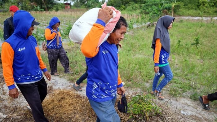Sosialisasi Pengembangan Lahan Percontohan (Demplot) Budidaya Padi Gogo kepada para petani di Kecamatan Muara Jawa, Kabupaten Kutai Kartanegara yang dilaksanakan pada Kamis (27/11/2025). Foto: HO/Humas Otorita IKN