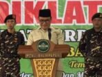 Wakil Wali Kota Balikpapan, Bagus Susetyo, saat menghadiri pembukaan Diklat Terpadu Dasar (DTD) GP Ansor PAC Balikpapan Barat, pada Jumat (26/12/2025). Foto: BorneoFlash/Ist